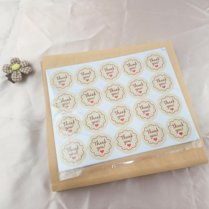 60 PCS Cookie Packaging Bags Seals 7.08x7.48 Inch Bakery Pastry Clear Window gallery