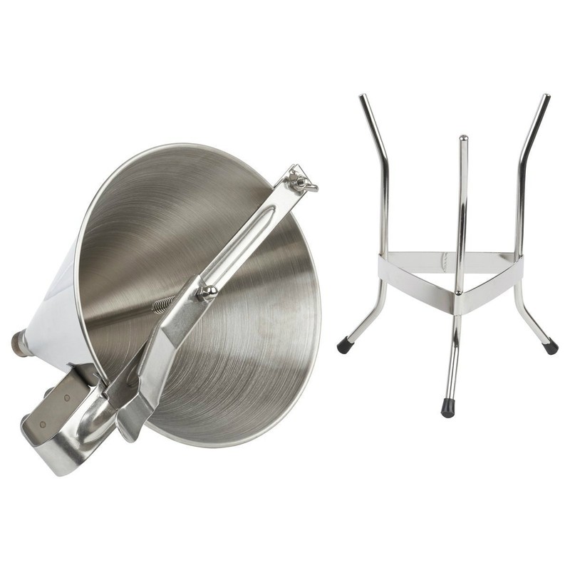Professional Confectionery Funnel Stainless Steel With Three Nozzles And Stand gallery