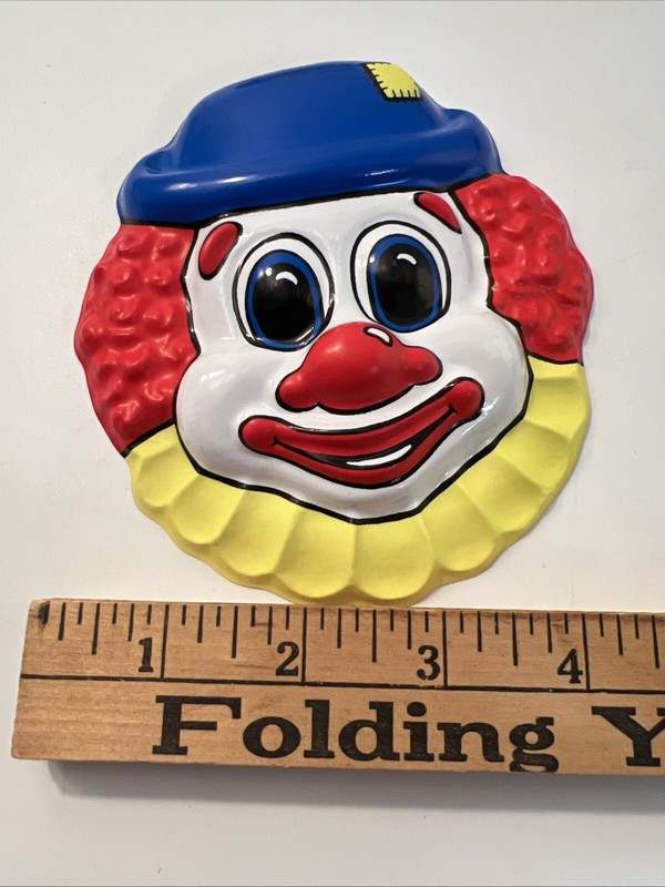 VTG Plastic Clown Cake Topper Carnival Circus Derry It Pennywise Creepy NOS Old gallery