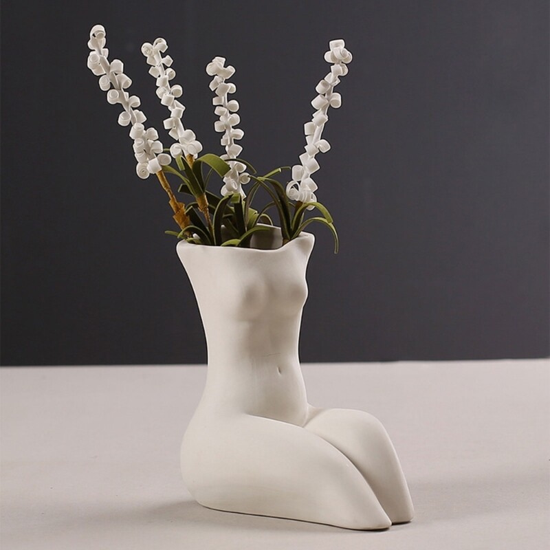 Human Body Pen Holder Flowerpots Silicone Molds Epoxys Resins Mould DIYs gallery