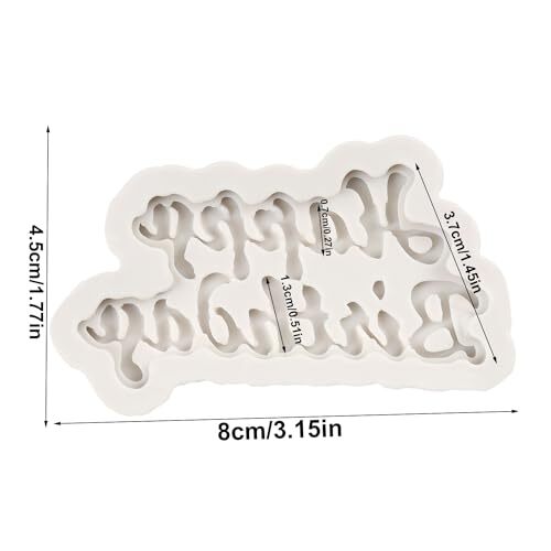 Happy Birthday Silicone Molds Birthday Alphabet Silicone Chocolate Mold Style A gallery