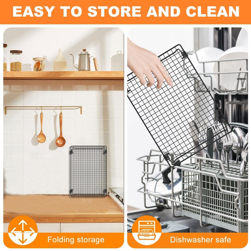 2 Pcs Cooling Racks for Cooking and Baking, 13.4x9.4inch Cookie Cooling Racks... gallery