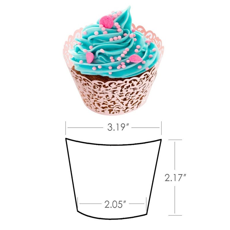 100pcs Cupcake Wrappers Lace Cupcake Liners Laser Cut Artistic Bake Cake Pape... gallery