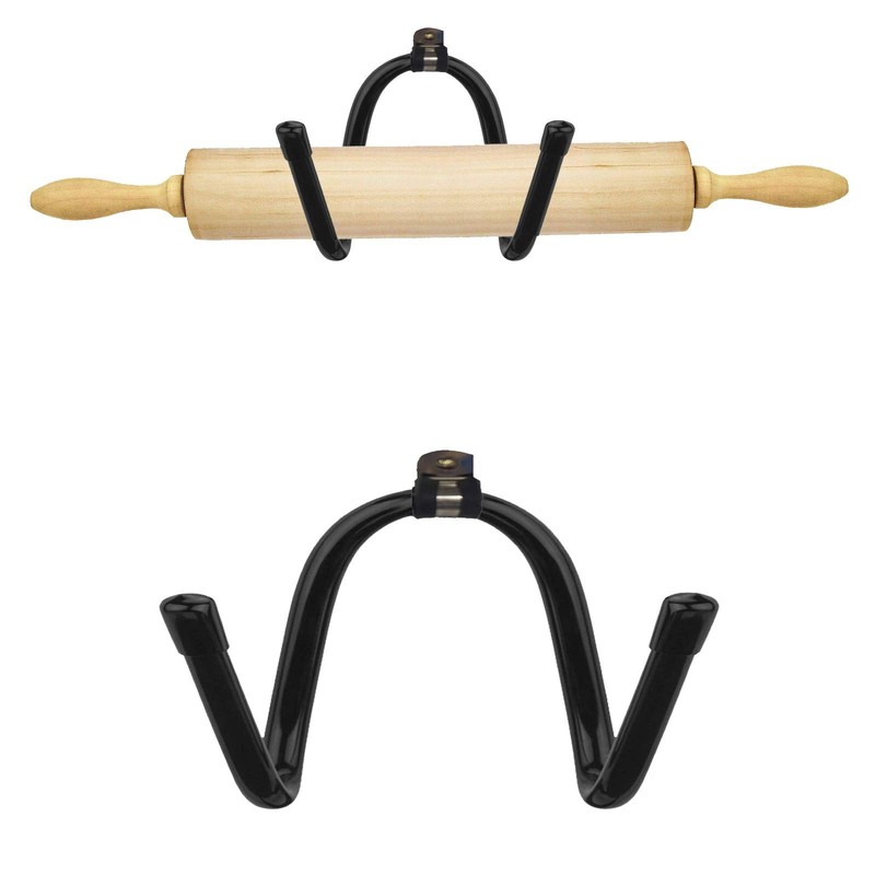 Rolling Pin Holder Display Rack Wall Mount Bottle Storage Organizer