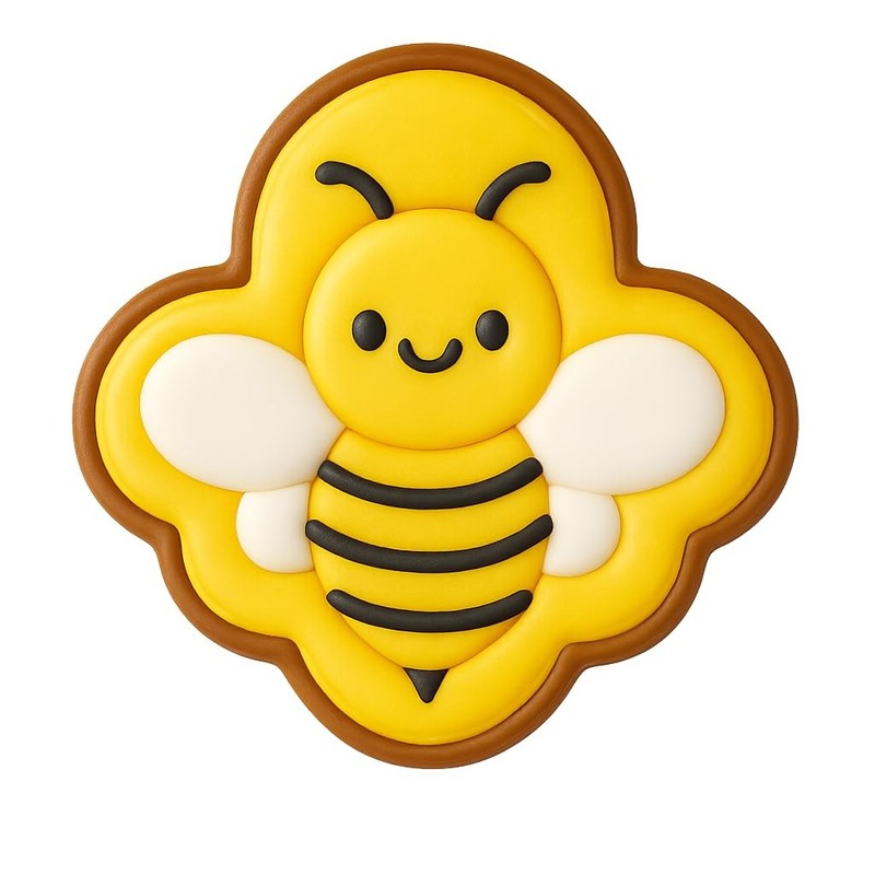 Kawaii Bee Cookie Cutter - 4x3.8" Fun Baking Kitchen Party Design gallery