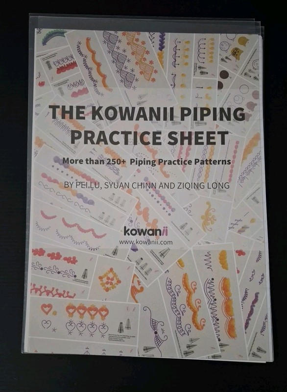 Kowanii Piping Practice Guide w/ Boards,Paper Sheets,250+ Cake Decorating Tips gallery