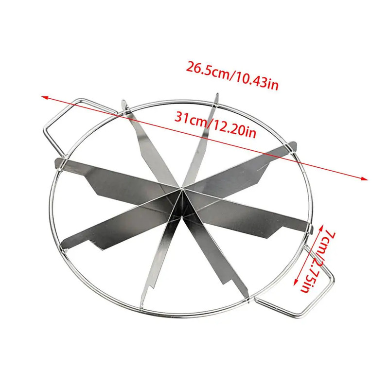 Stainless Steel Cake Divider 6/7/8 Equal Portions Cake Slicer Pizza Pie Cutter K gallery