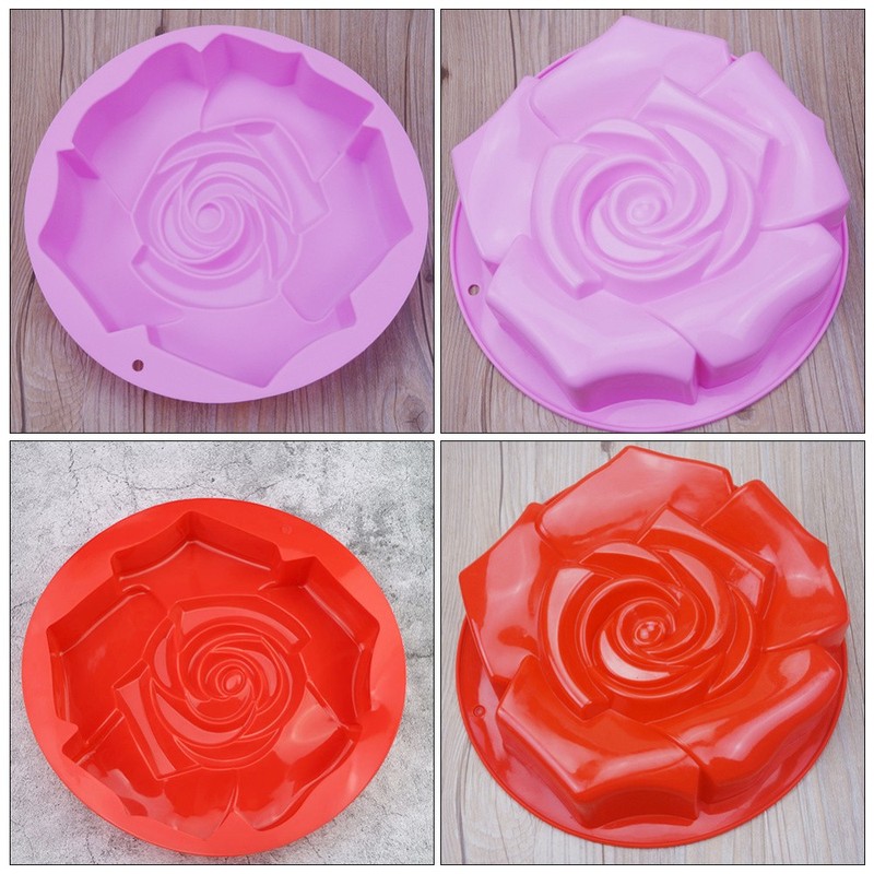 Rose Shape Cake Mold Creative Silicone Mould Practical Baking Mold Mold gallery