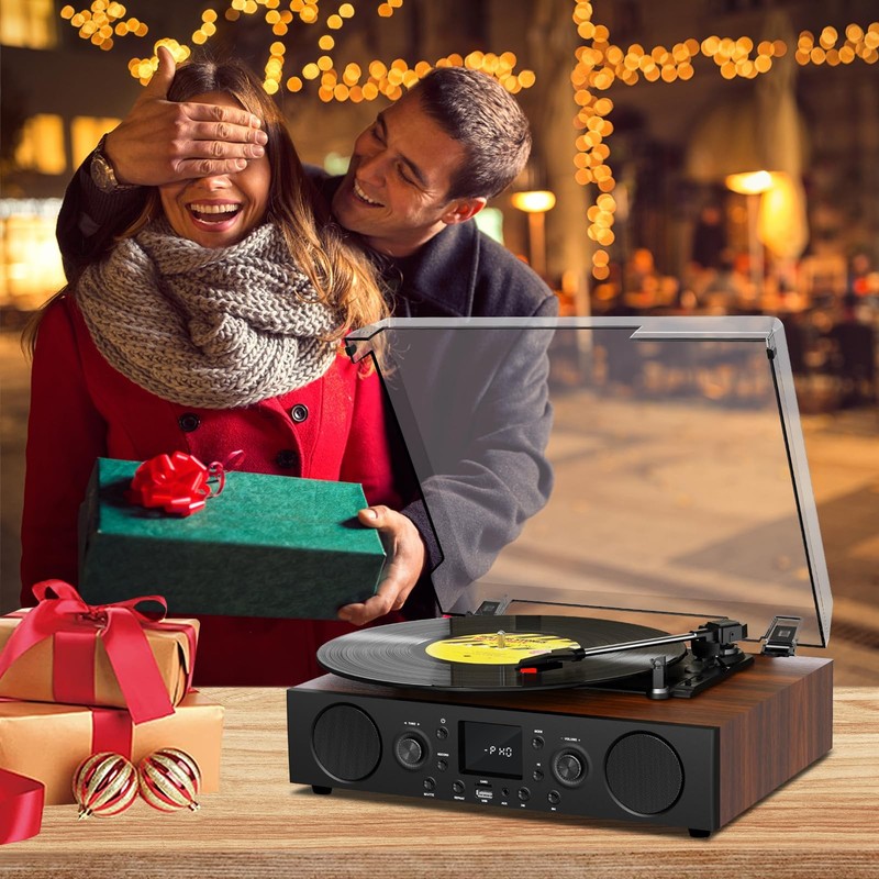 Jungle Monster Vinyl Record Player Built-In Speakerbluetooth Turntable Usb gallery