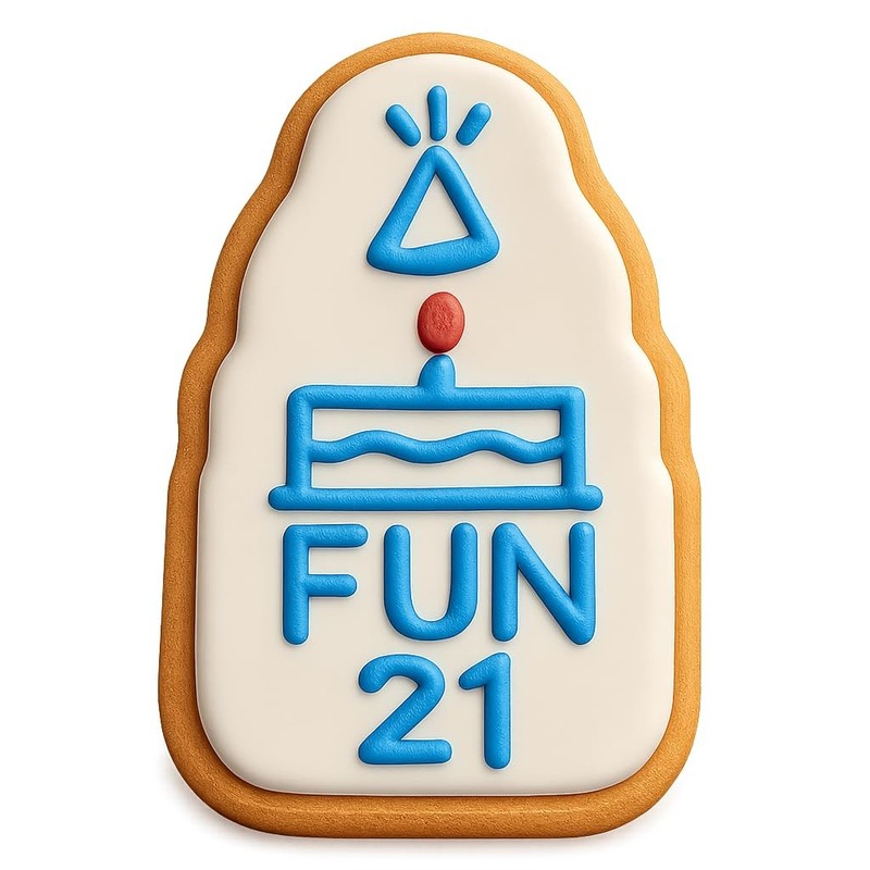 Whimsical 21 Cookie Cutter & Stamp, Fondant & Clay - 2.7x4" gallery