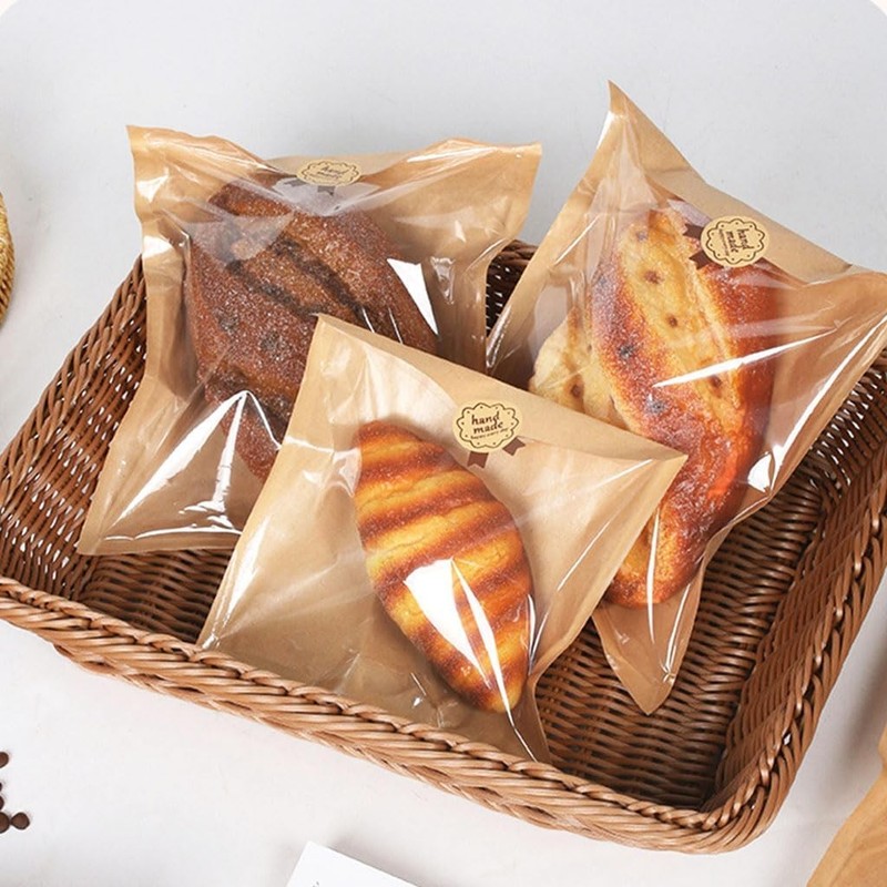 Single Cookie Bags Wrappers 5 x 7 Inch for Baking Donut Pastry, 120 Pack gallery