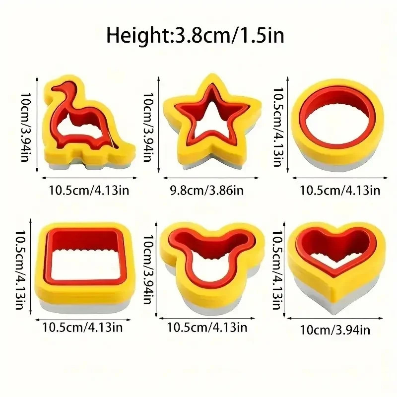 Stainless Steel Cookie Cutters Animal Heart Shapes Baking Set gallery
