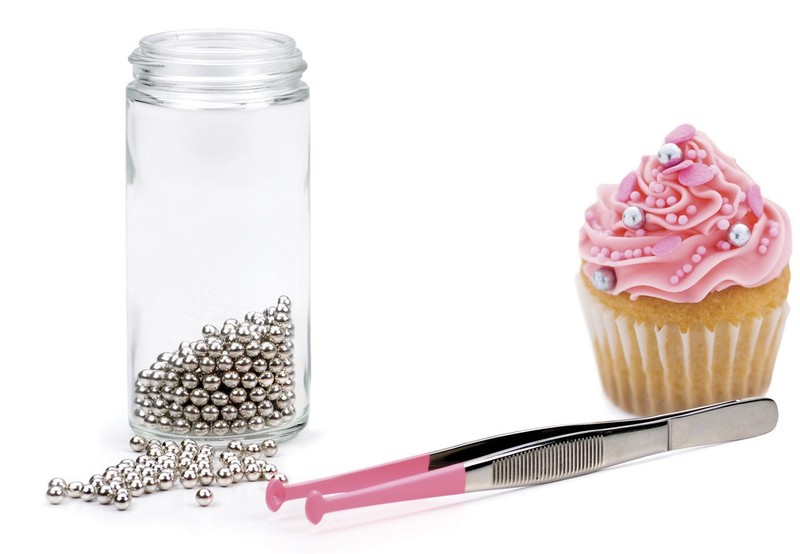 RSVP Endurance Pink Decorating Tweezer Tongs for Baking Decorating gallery