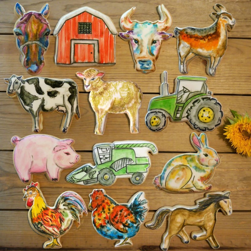 Farm Animal Cookie Cutter Set, 13 Piece Set, Premium Food Grade Stainless Ste... gallery