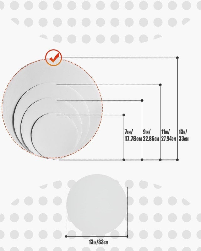 13 Inch White Cake Boards Round 40-Packs Circles Rounds Base Food-Grade Cardb... gallery