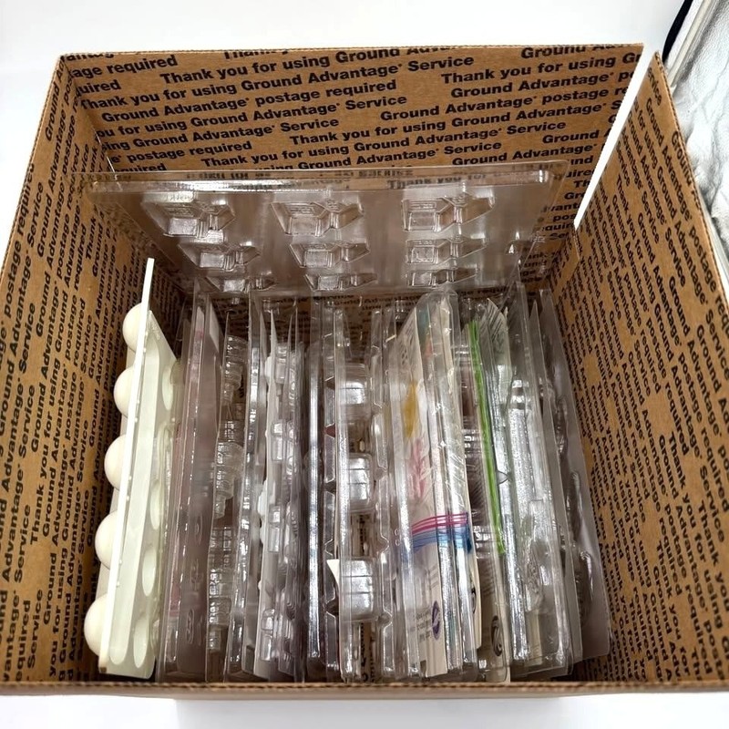 Wilton Life of the Party Candy Chocolate Mold Lot of 30 Clear White Vintage