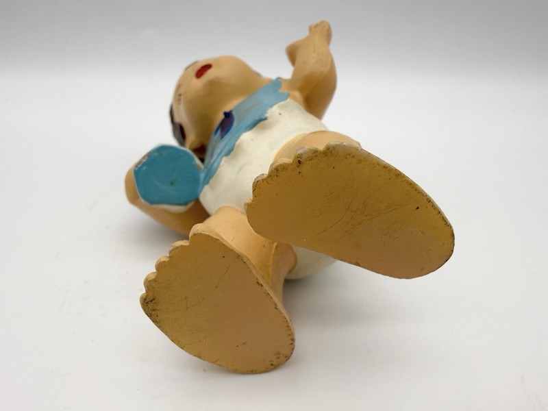Vtg Wilton Blue Baby First 1st Birthday Brunette Cake Decoration Topper 4.5"H gallery