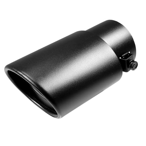 Universal Stainless Steel Car Exhaust Tail Muffler Tip Pipe – Straight-Black