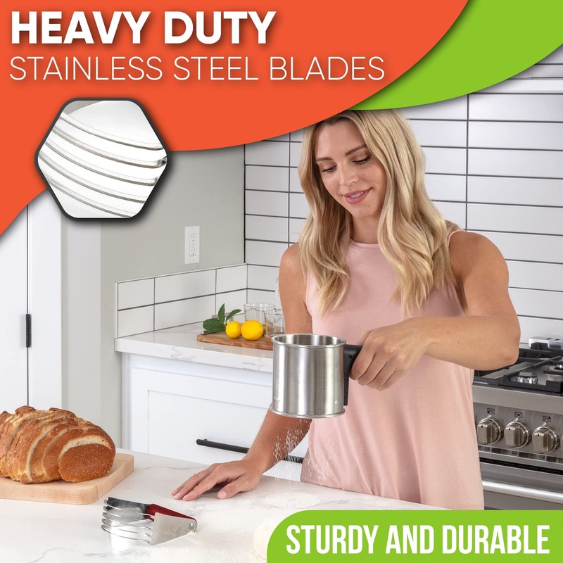 Dough Blender, Top Professional Pastry Cutter, Heavy Duty Baking Tool with St... gallery