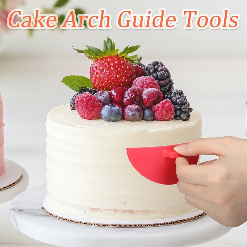 6 Pcs Cake Arch Guide Tool Cake Decoration Tools Swag Marker Tool Piping Guid... gallery