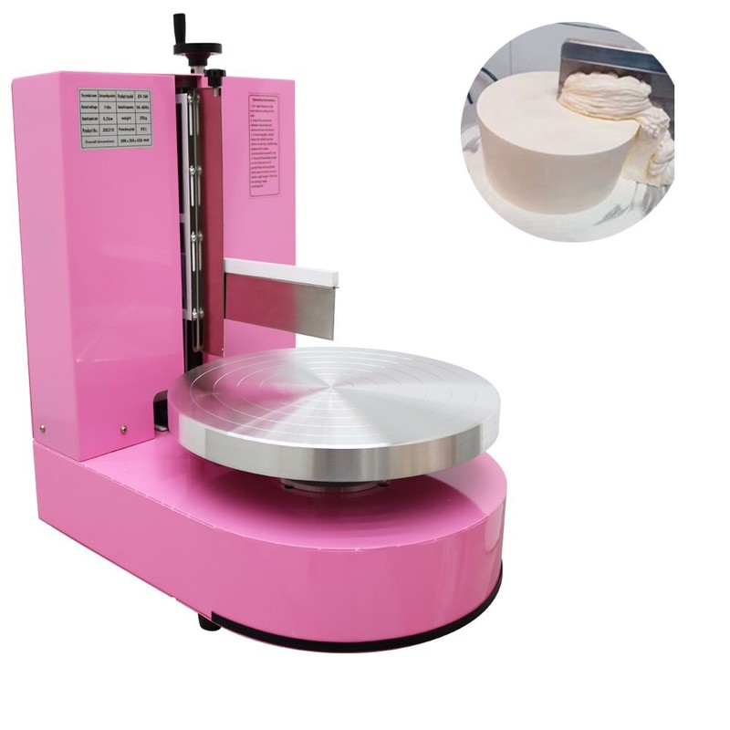 110V Pink Cake Cream Spreading Coating Smearing Machine 6-14in Simple Operation