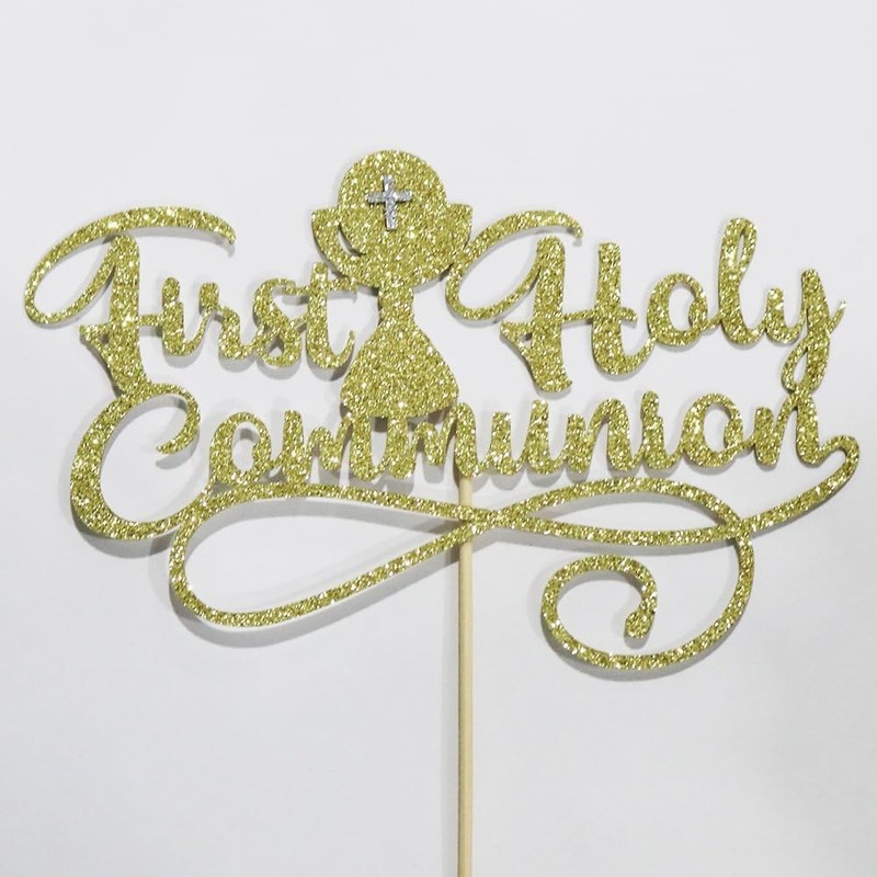 First Communion Cake Topper,God Bless,First Holy Communion Decoration,Featured gallery