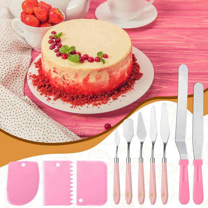 10 Pcs cake spatula set Decorating Kit Baking Supply Accessories Tools for Be... gallery