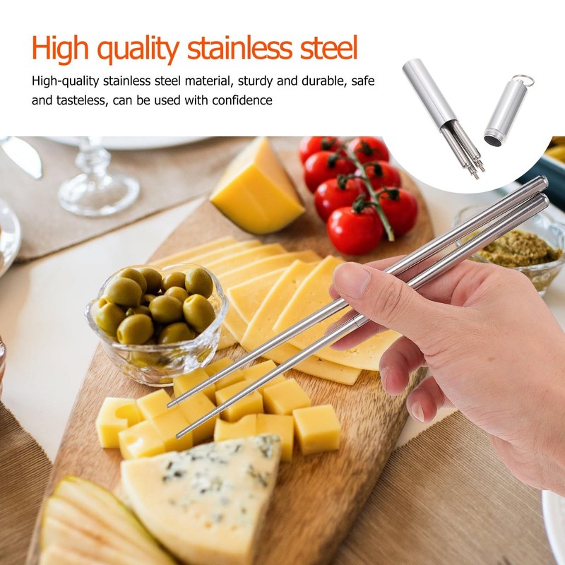 Folding Chopsticks - Portable Travel Utensils Chopsticks with Storage Case, 3... gallery