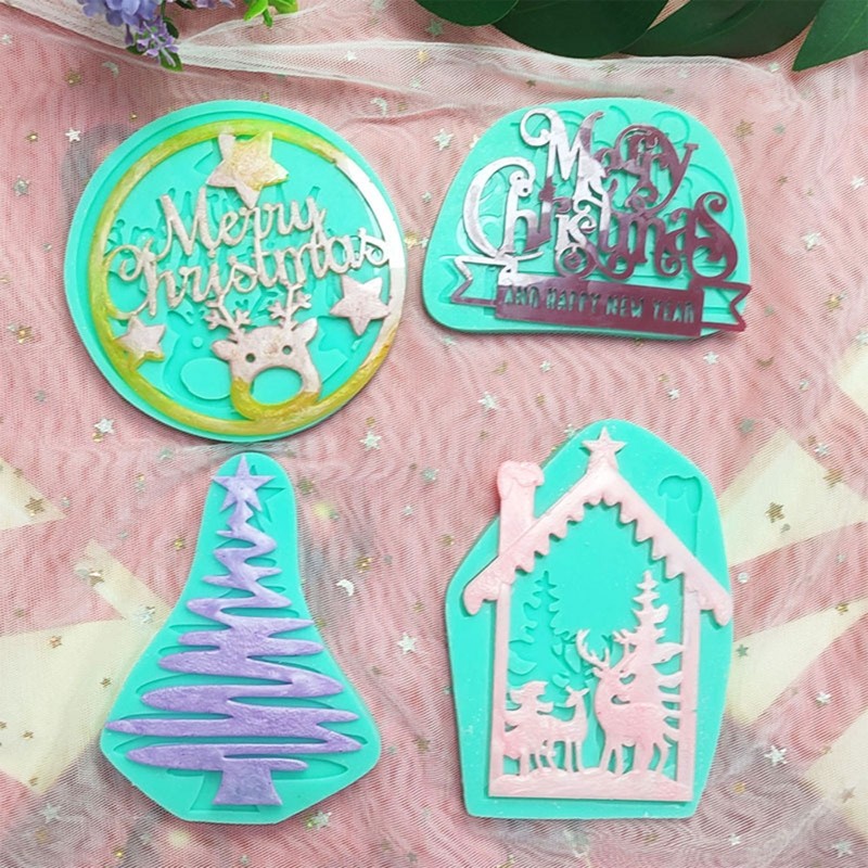 Christmas Series Baking Mold Fondant Mould Chocolate Moulds Cake Decorating Tool gallery