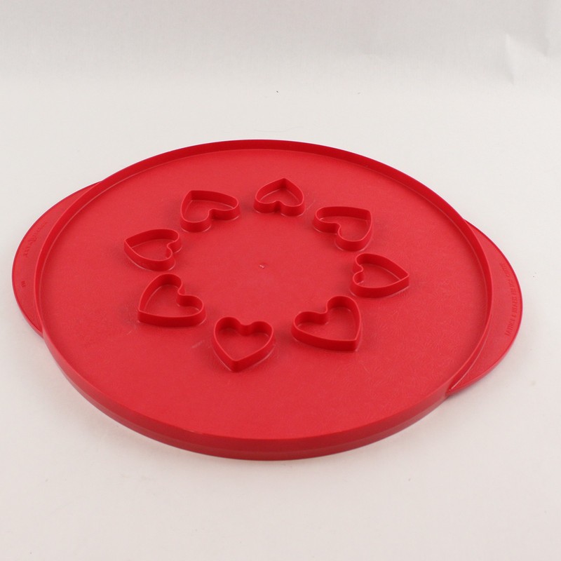 Nordic Ware Red Plastic 12" Lattice & Hearts Pie Top Cutter Bakeware Tool gallery