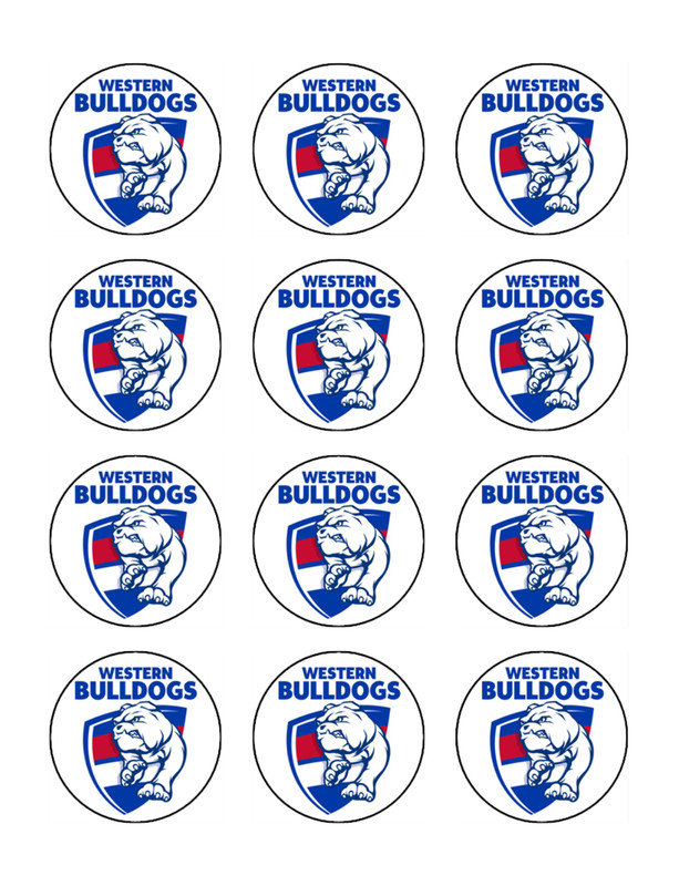 Football Theme Edible Wafer Cake & Cupcake Toppers – Bulldogs - Game Day Decor gallery