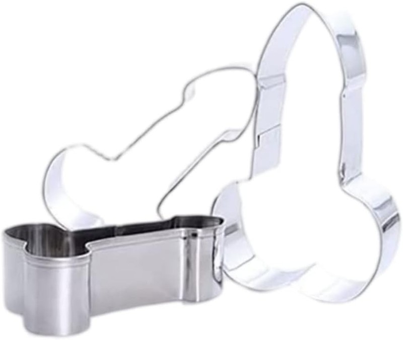 Stainless Steel Penis Cookie Cutter Set 3-Pack Fondant Biscuit Baking Mold DIY