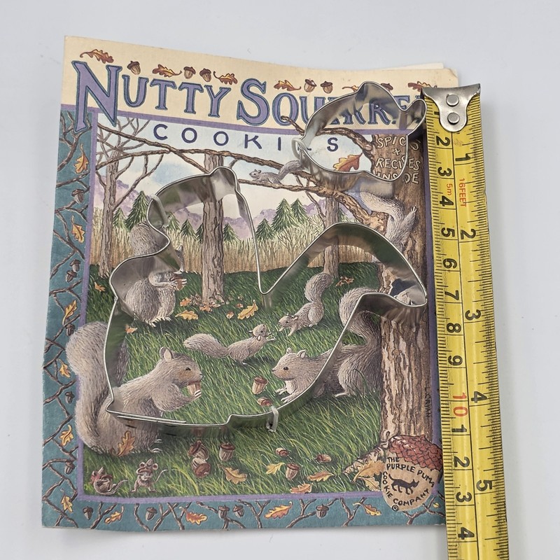 Vintage Purple Puma Cookie Company Nutty Squirrel Cookie Cutter Set gallery