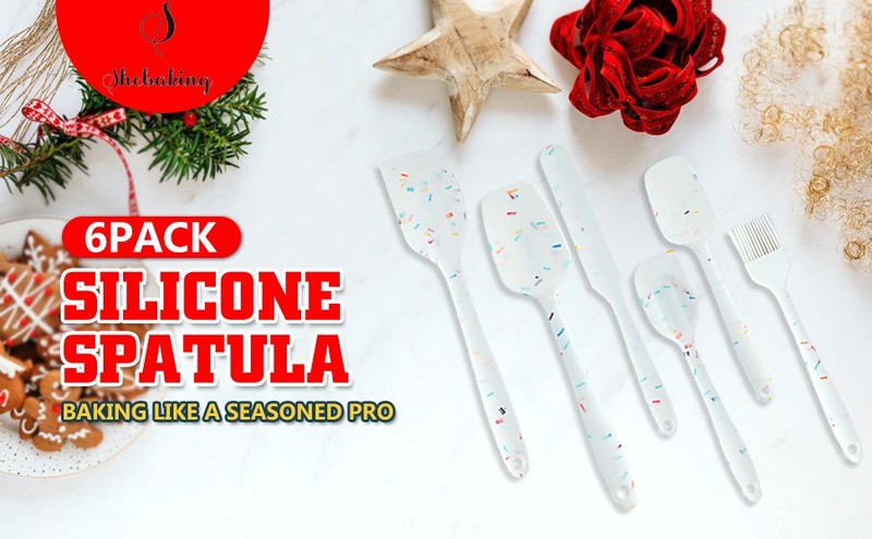king Silicone Spatula Set 6 Piece Heat Resistant Rubber Spatulas Set gallery