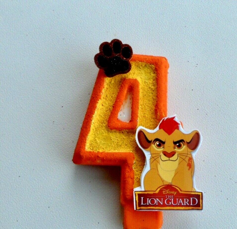 Lion Guard Birthday Candle.Or the Lion King candle, cake topper, cupcake topper