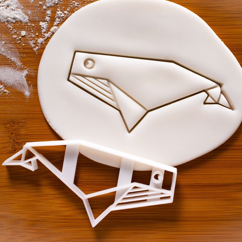 Origami Whale Cookie Cutter – Ocean nautical themed party arctic marine orca
