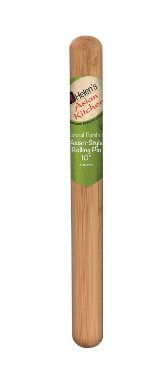 10Inch Natural Bamboo Dumpling Rolling Pin Dough Roller Tool