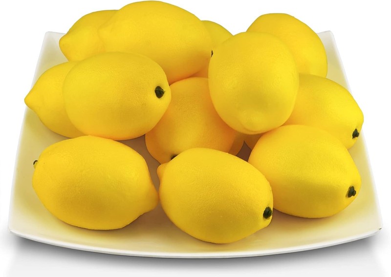 Artificial Lemons Simulat Lifelike Small Lemons Fake Fruit for Home