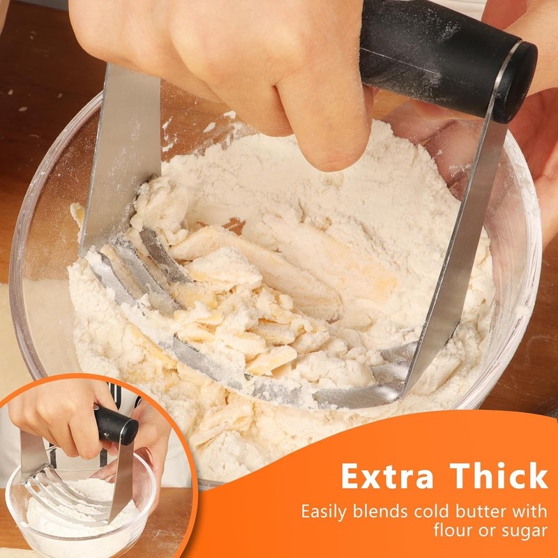 4 Pc Stainless Steel Biscuit Cutter Set with Ergonomic Grip - Gift Ready gallery