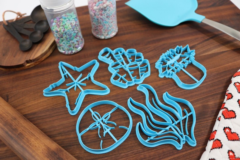 Seafloor Cookie Cutters - Sand Dollar, Seaweed, Starfish, Coral, Anemone gallery