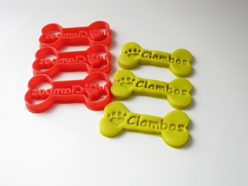 Multi 3 Dog Bones Custom Cookie Cutter, Personalized Cookie, Dog Treat, Pet Gift