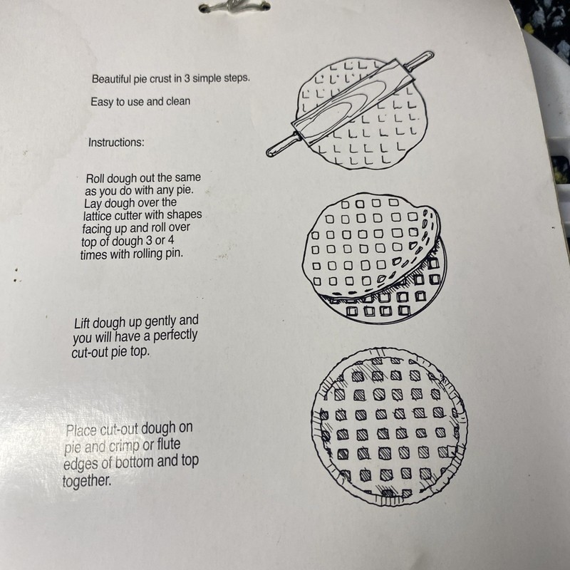 Lattice Pie Top 9.75" Crust Cutter Decorative Dough Norpro New gallery