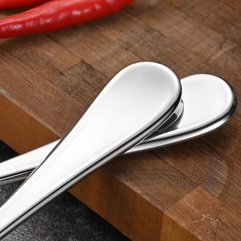 Kitchen Spoon Stirring Spoon Metal Serving Spoon Suitable for Kitchen Dining gallery