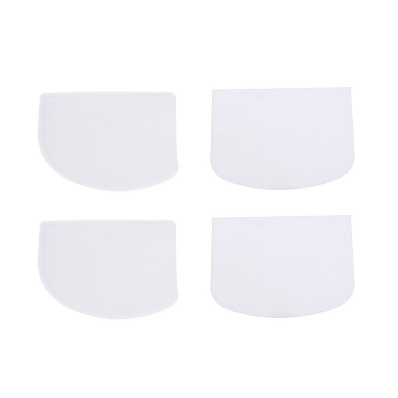 4 Pcs Frosting Smoother Tool Pastry Decorating Cake Baking Scraper