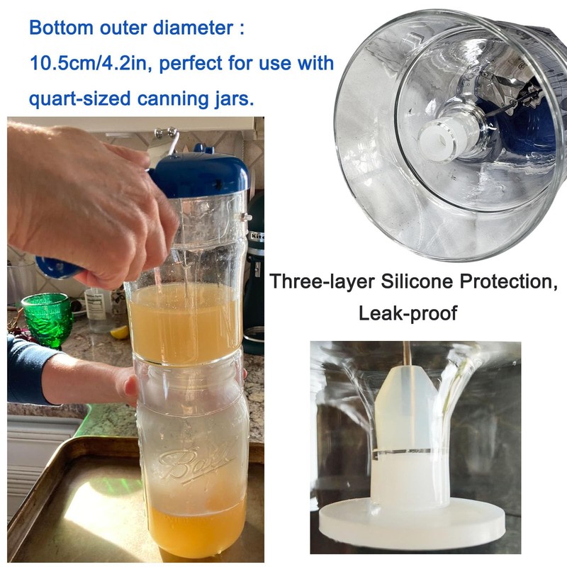 Glass Fat Gravy Separator, 4Cup, 304 Stainless Steel Strainer gallery
