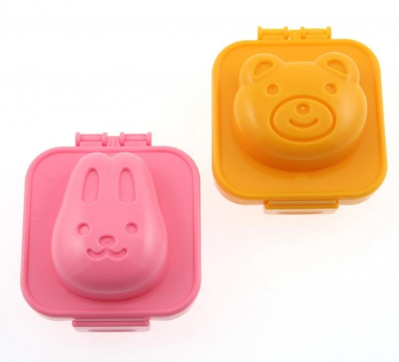 Plastic Egg Mold, Rabbit and Bear
