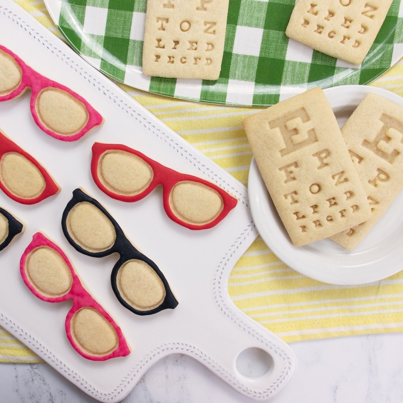 Eyeglasses & Snellen Chart Cookie Cutters - visual acuity optician optometrist gallery