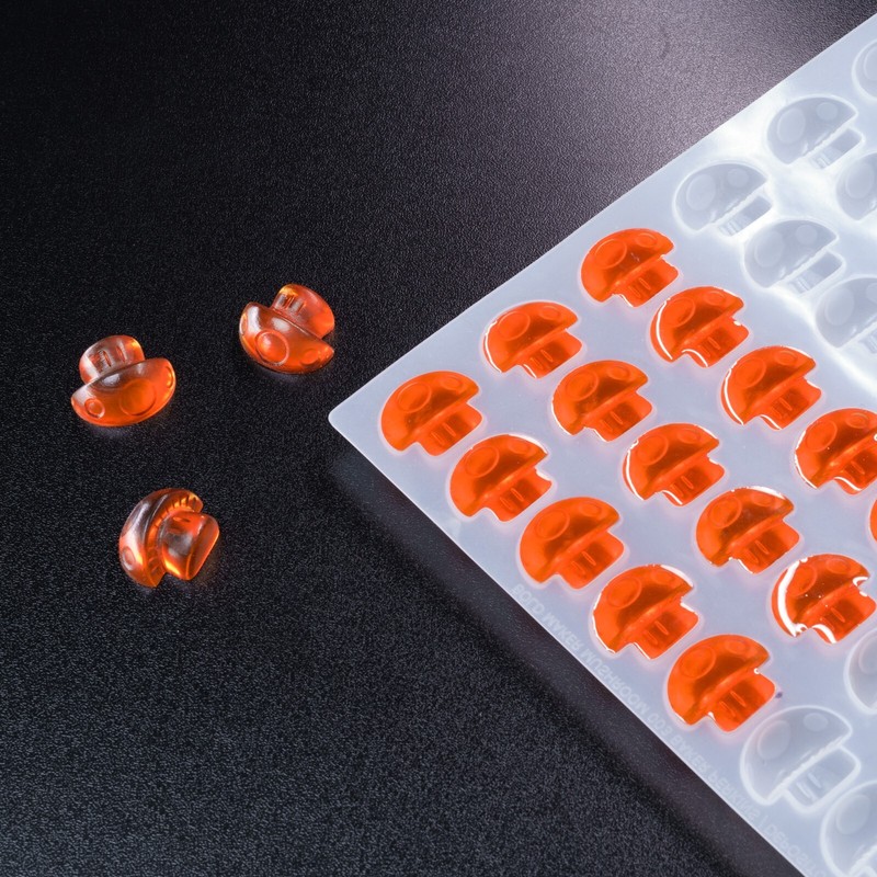 Bold Maker 3.5mL Mushroom Candy Mold – Thin Silicone – 121 Cavities – 22520