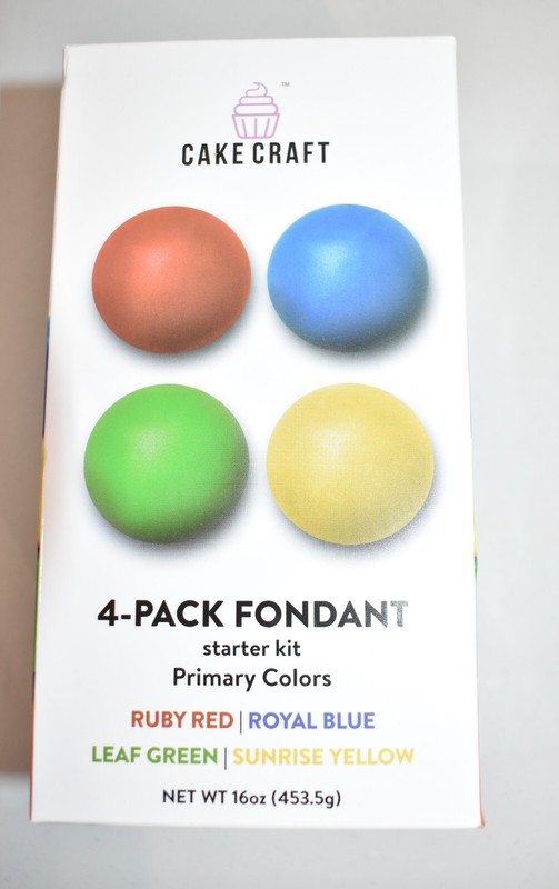 Cake Craft Fondant Starter Kit 4-Pack Fondant Primary Colors
