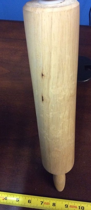 18" Modern Wood Rolling Pin Baking Pastry Dough Utensil PreownedKitchen.com gallery